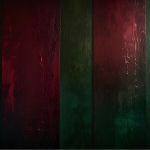 Crimson green HD metal wall art print 8 x 12 inches